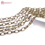 3.5MM Copper Oval Link Chains Necklace DIY Jewelry Findings