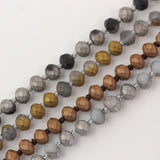 Faceted Glass Rosary Bead Chains, Lady Necklace Jewelry PD-10