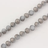 Faceted Glass Rosary Bead Chains, Lady Necklace Jewelry PD-10