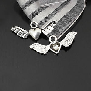 50PCS Angel Wings Charms Pendants Jewelry Making Supplies