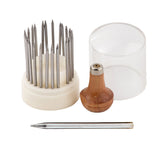 23PCS Stone Setting Tools Bead Grain Tools Set with Wood Handle