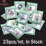 23Pcs Demon Slayer Acrylic Keychain Tanjirou Zenitsu Key Ring School Reward