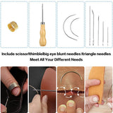 23Pcs Leather Sewing Tools Set DIY Hand Stitching Punch Carving Work