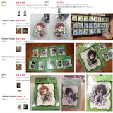 Anime Demon Slayer Kimetsu no Yaiba Keychains Tanjirou Nezuko Zenitsu Rengoku