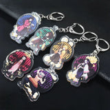 Anime Demon Slayer Kimetsu no Yaiba Keychains Tanjirou Nezuko Zenitsu Rengoku
