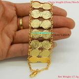 Coin Bracelet Link Chain Bangle Women Men Arab Jewelry