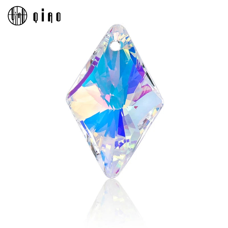 23mm Crystal Pendant Austria Glass Beads Rhinestone Gems - 12pcs