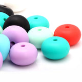 23mm 6pcs Baby Teether Silicone Beads Safety Teether DIY Necklace Accessories
