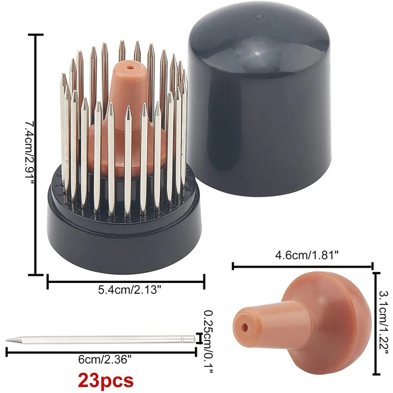 23pcs Beading Tools Set Graver Beader for Jewelry Making with Wood Handle