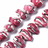 23pcs Porcelain Whale Shape Animal Beads for DIY Bracelet