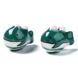 23pcs Porcelain Whale Shape Animal Beads for DIY Bracelet