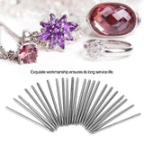 23pcs Jewelry Beading Tool Set for Diamond Stone Setting Metal Engraving