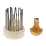 23pcs Set Steel Jewelry Crimping Tools Diamond Tool, Height 73mm