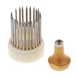 23pcs Set Steel Jewelry Crimping Tools Diamond Tool, Height 73mm