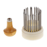 23pcs Set Steel Jewelry Crimping Tools Diamond Tool, Height 73mm