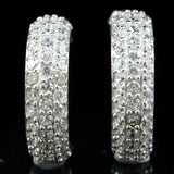 AAA+ Bright CZ 925 Sterling Silver Earrings