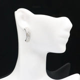 AAA+ Bright CZ 925 Sterling Silver Earrings
