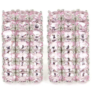 Peridot Tourmaline Tanzanite Amethyst Kunzite 925 Silver Earrings