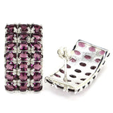 Peridot Tourmaline Tanzanite Amethyst Kunzite 925 Silver Earrings