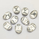 100pcs 304 Stainless Steel Oval Charm Pendant for DIY Jewelry Making