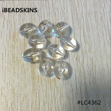 110pcs Acrylic Clear Egg-Shaped Beads for Jewelry Making
