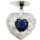 Romantic Heart Orange Spessartine Garnet Pendant