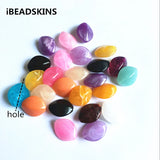 250pcs 23x19mm Acrylic Lentils Shape Beads DIY Jewelry Making