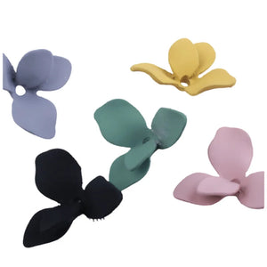 23x27MM 50Pcs Glazing KC Alloy Flower Earring Necklace Pendants Jewelry Charms
