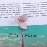 23x27MM 50Pcs Glazing KC Alloy Flower Earring Necklace Pendants Jewelry Charms