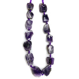 Natural Freeform Amethysts Beads for Jewelry Making 15'' DIY Beads Trinket