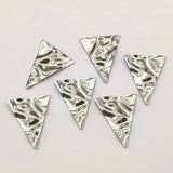 100pcs 304 Stainless Steel Triangle Charm Pendant for DIY Jewelry Making