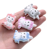 10Pcs Cartoon Animals Silicone Teether Beads for Baby Pacifier Chain DIY