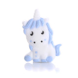 10Pcs Cartoon Animals Silicone Teether Beads for Baby Pacifier Chain DIY
