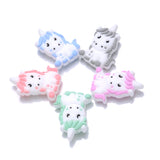 10Pcs Cartoon Animals Silicone Teether Beads for Baby Pacifier Chain DIY