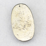 Natural Pyrite Stone Pendant - Rabbit & Mushrooms Carved