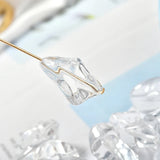 70pcs/Lot Transparent Ice Shape Jewelry Resin Beads