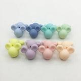 Mickey Silicone Beads in Yellow - 50PC Baby Teether Accessories