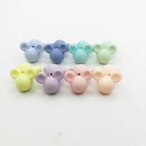 Mickey Silicone Beads in Yellow - 50PC Baby Teether Accessories