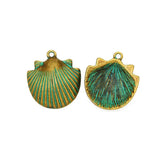 Vintage Patina Decorative Alloy Charms Necklace Pendant - 20pcs