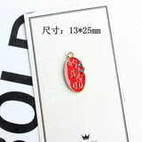 40Pcs KC Alloy Food Style Pendants Jewelry Charms 24-25MM
