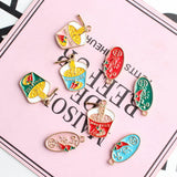 40Pcs KC Alloy Food Style Pendants Jewelry Charms 24-25MM