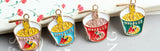 40Pcs KC Alloy Food Style Pendants Jewelry Charms 24-25MM