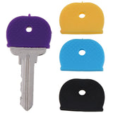 Key Top Covers Rubber Soft Key Locks Cap Key Covers Keyring