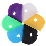 Key Top Covers Rubber Soft Key Locks Cap Key Covers Keyring