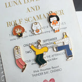 60 Pcs Father Characters Cartoon Style KC Alloy Pendants