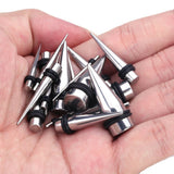 Ear Plugs Tunnels Stretching Kits Set Steel Acrylic Tapers Gauges Set