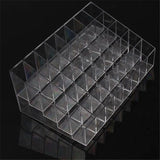 Trapezoid Clear Makeup Display Lipstick Stand Case Cosmetic Organizer