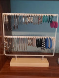 Metal Jewelry Display Rack for Earrings and Necklaces