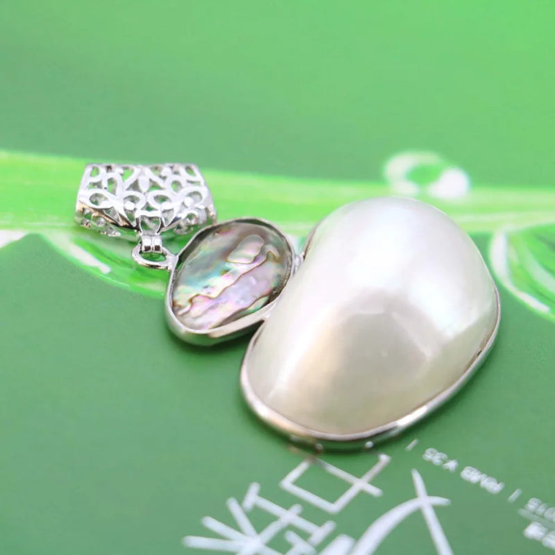 Abalone Freshwater Pearl Beads Pendant Jewelry Making DIY Crafts