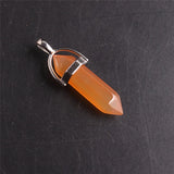 Assorted Natural Stone Pendant Carnelian Agates Quartz Necklace Pendant Lot